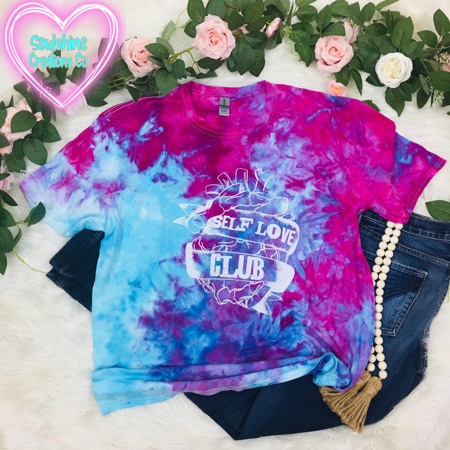 Self Love Club Berry Blast Ice Dye Shirt