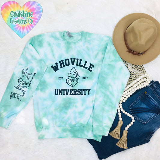 Whoville University Tie Dye Sweater