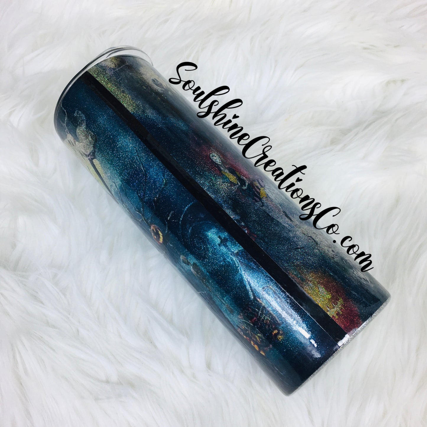 NM Halloween Glitter Tumbler