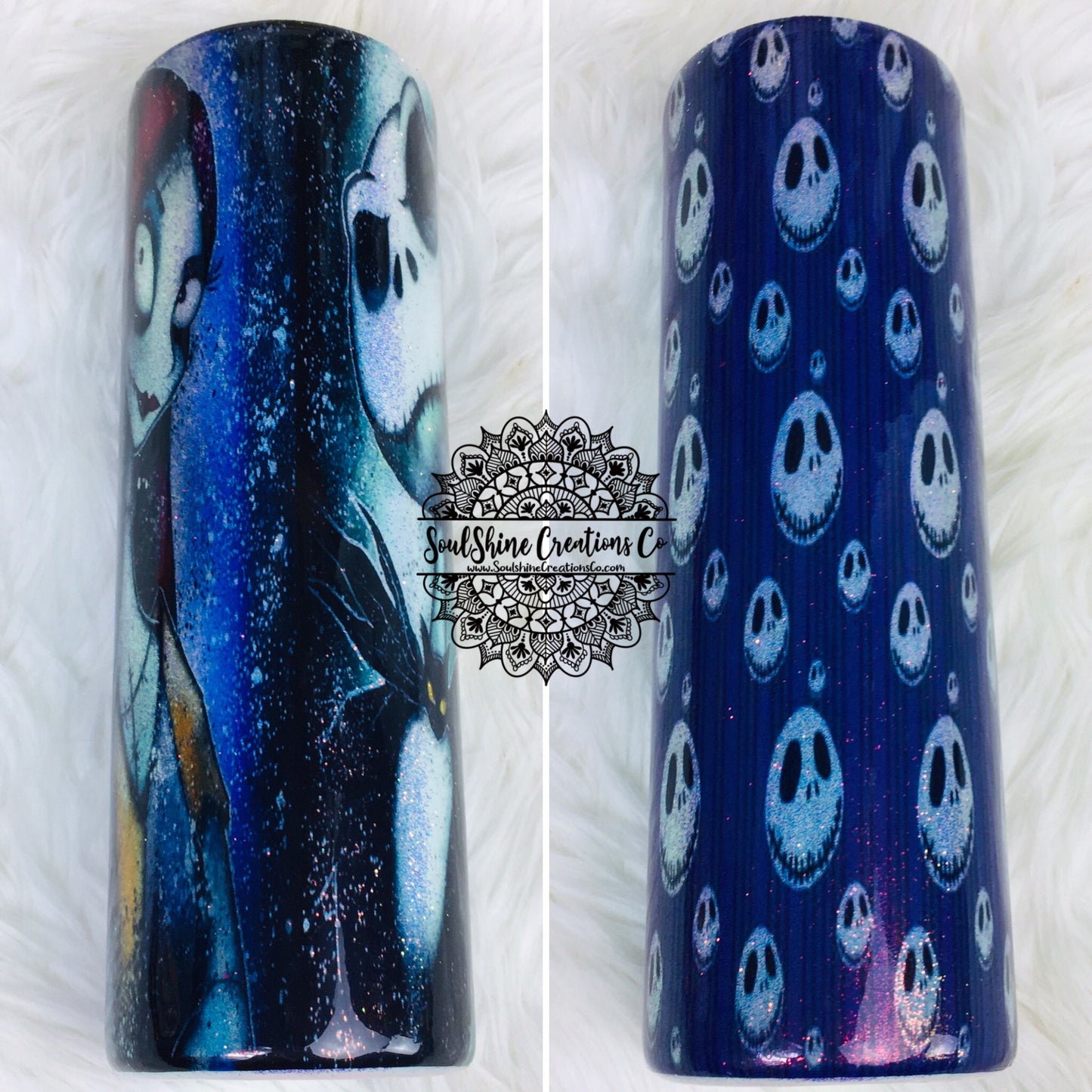 Jack Sally Glitter Tumbler