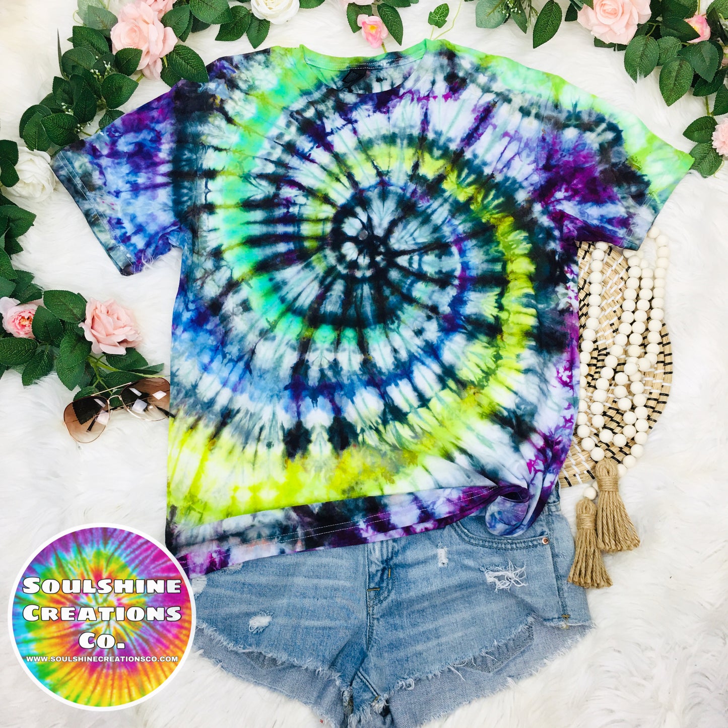 Halloween Spiral Ice Tie Dye Shirt