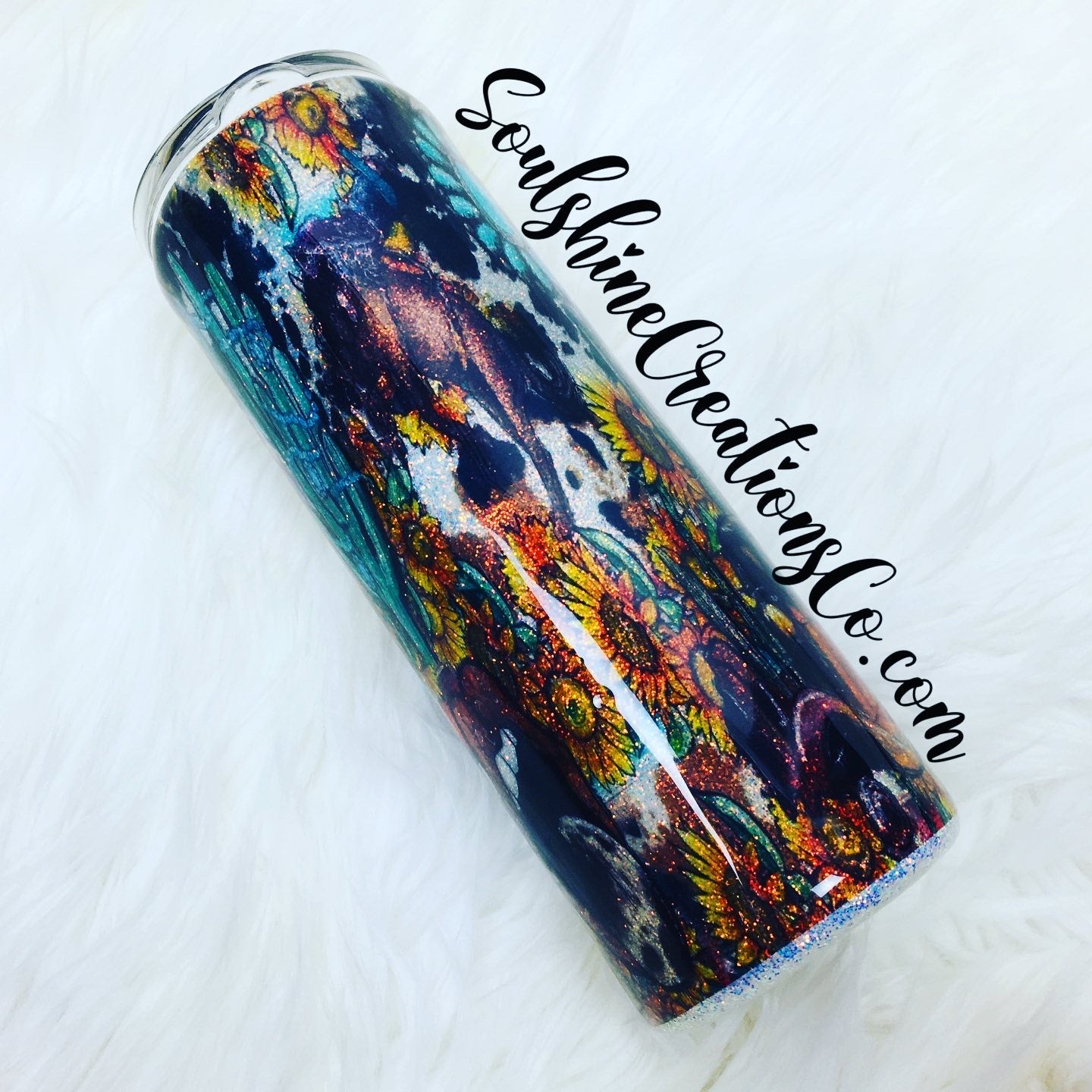 Boho Western Glitter Tumbler