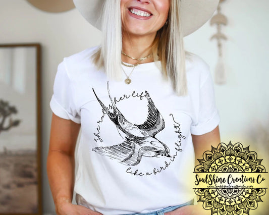 Rules Her Life like Bird in Flight Shirt