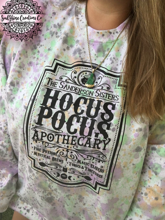 Hocus Pocus Apothecary Splatter Halloween Sweater