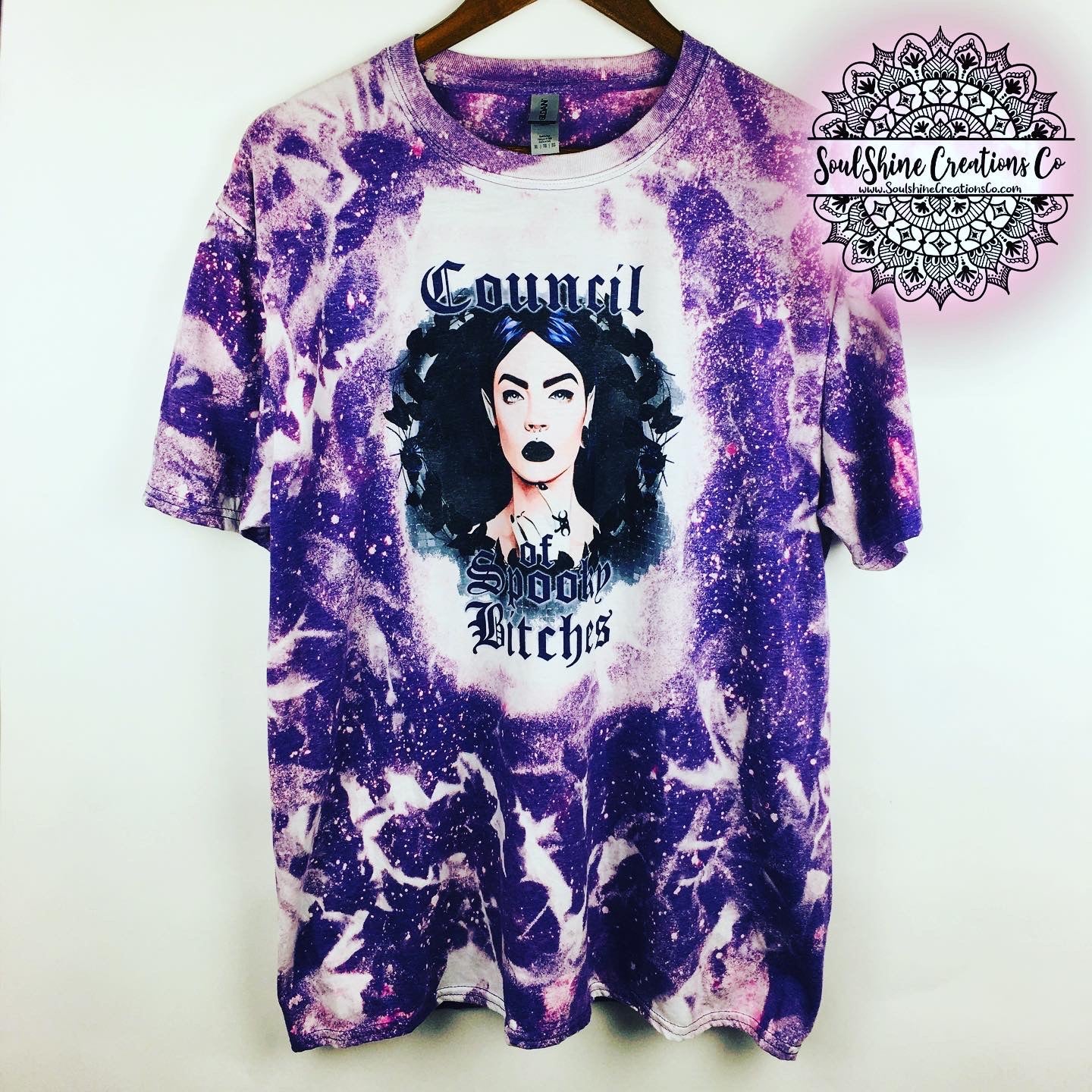 Council of Spooky Bitches Bleached Shirts