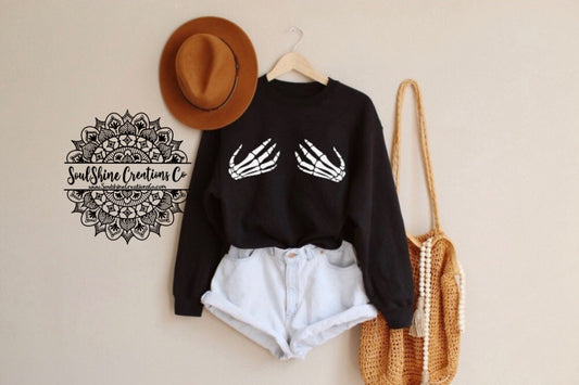 Skeleton Hands Sweater